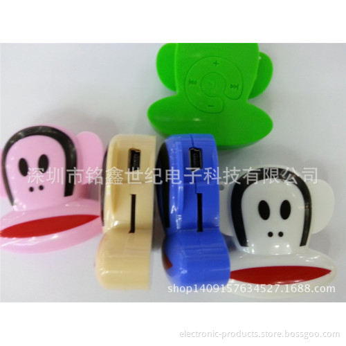 new screen card-free MP3, MP3 the card is Paul Frank cartoon card MP3, sport MP3 factory direct